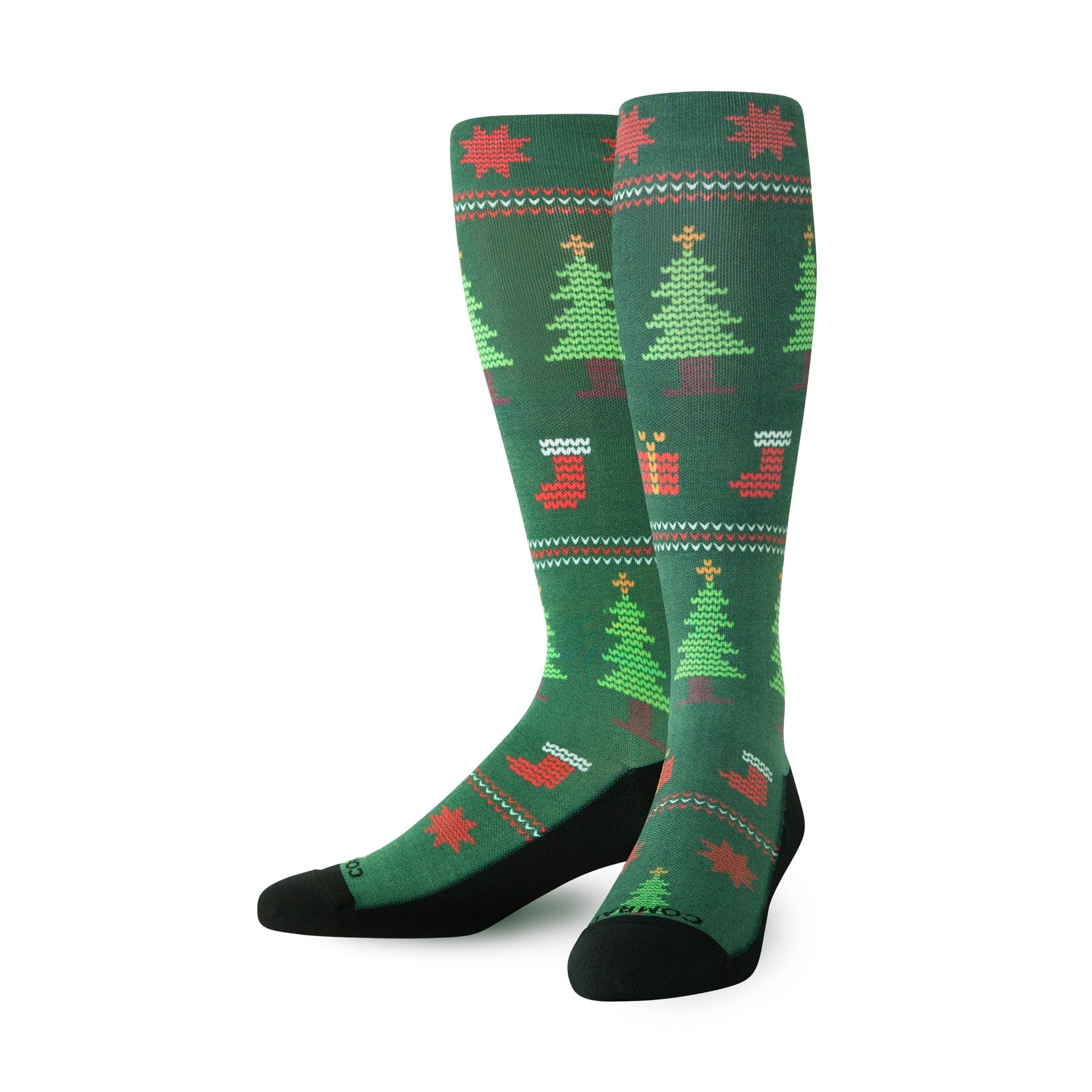 Christmas Knee High Compression Socks